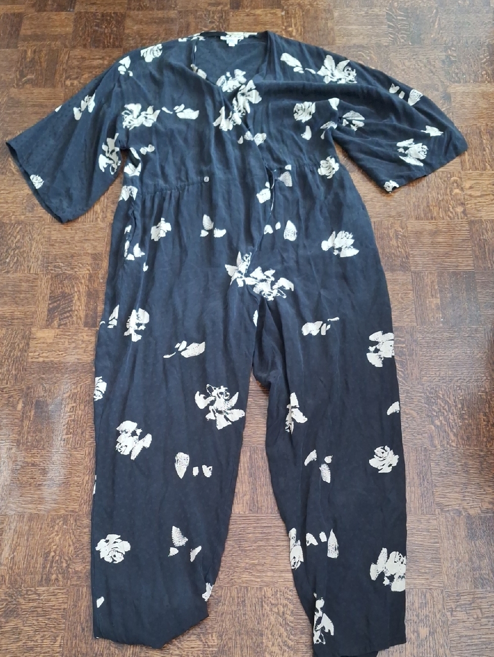Vintage Silk Floral Nora Noh Jumpsuit